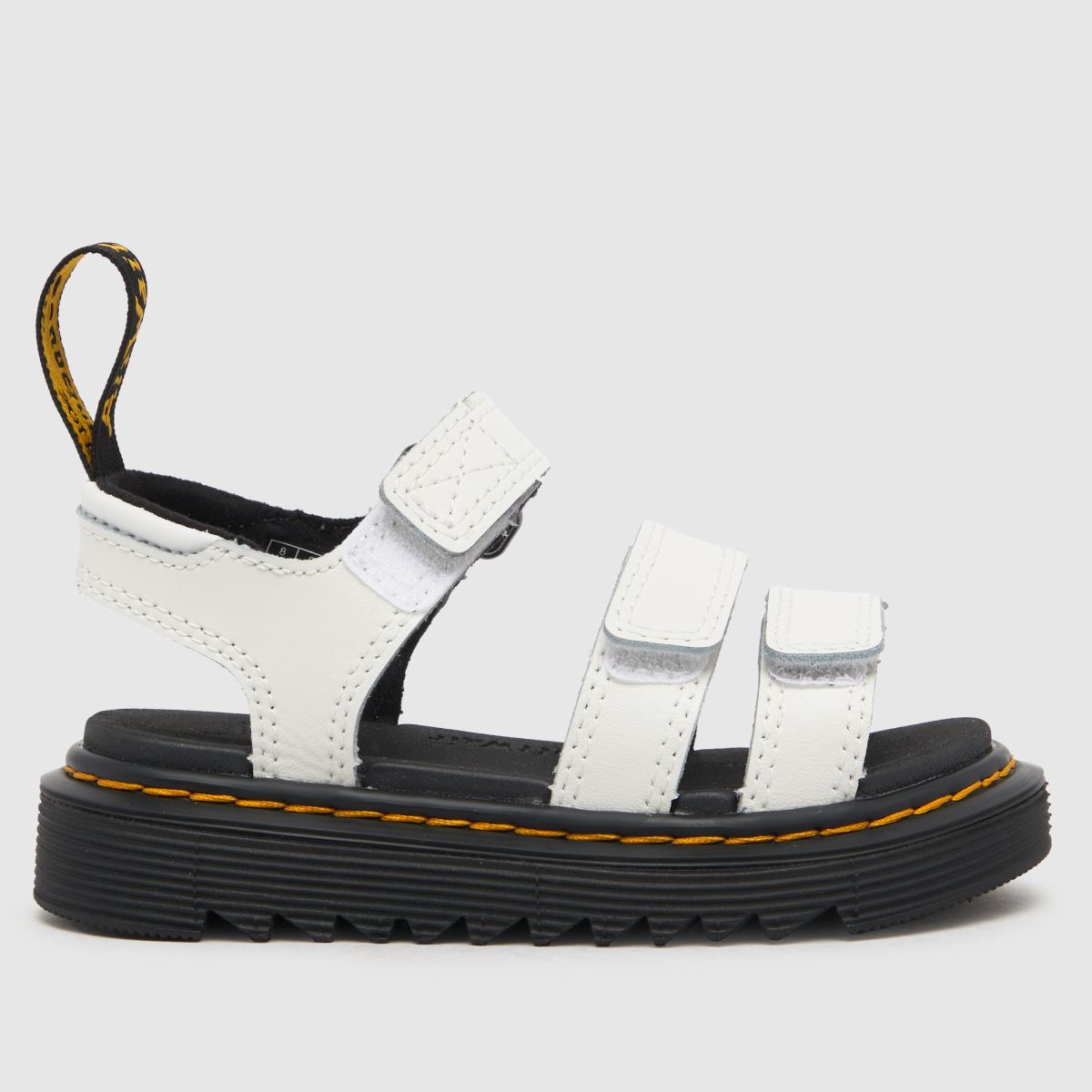 Dr. Martens White KlAIRE Toddler Sandals