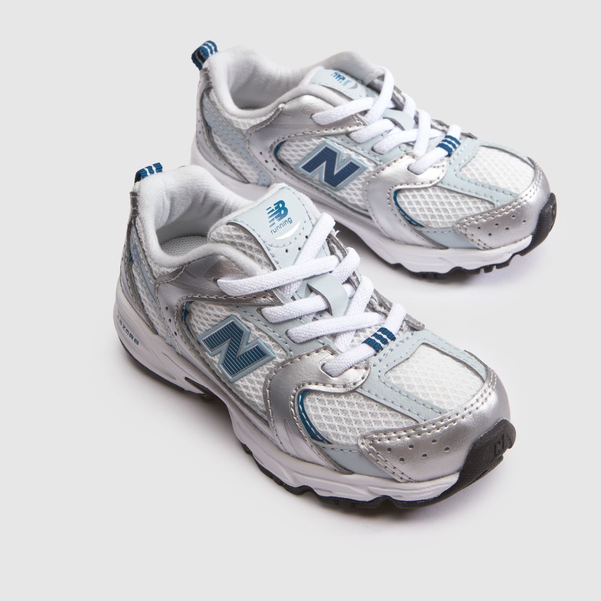 New Balance 530 Toddler in White & Blue New Balance 530 4