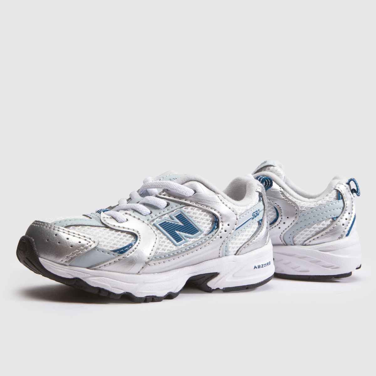 New Balance 530 Toddler in White & Blue New Balance 530 7