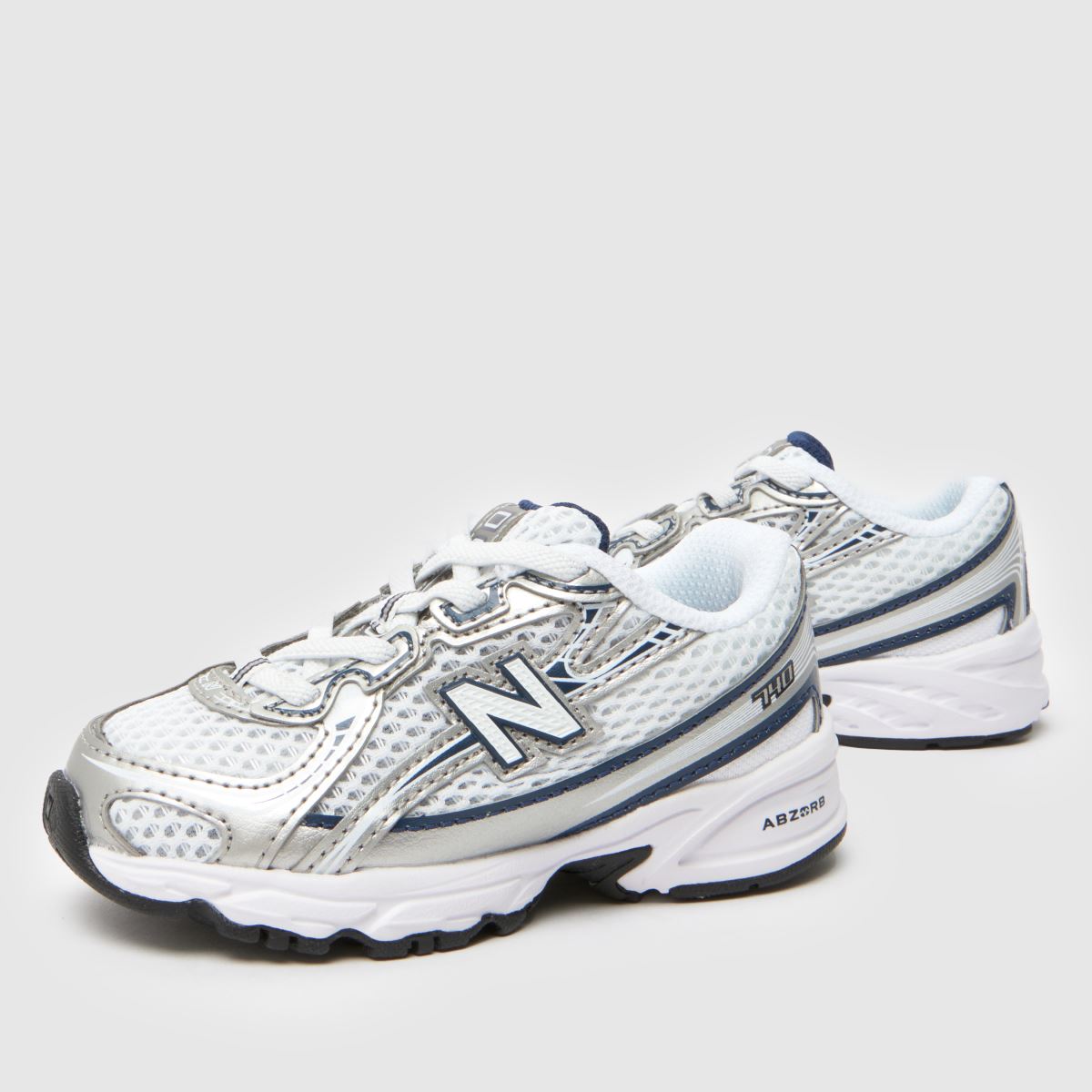 New Balance 740 Toddler in White & Navy New Balance 740 7