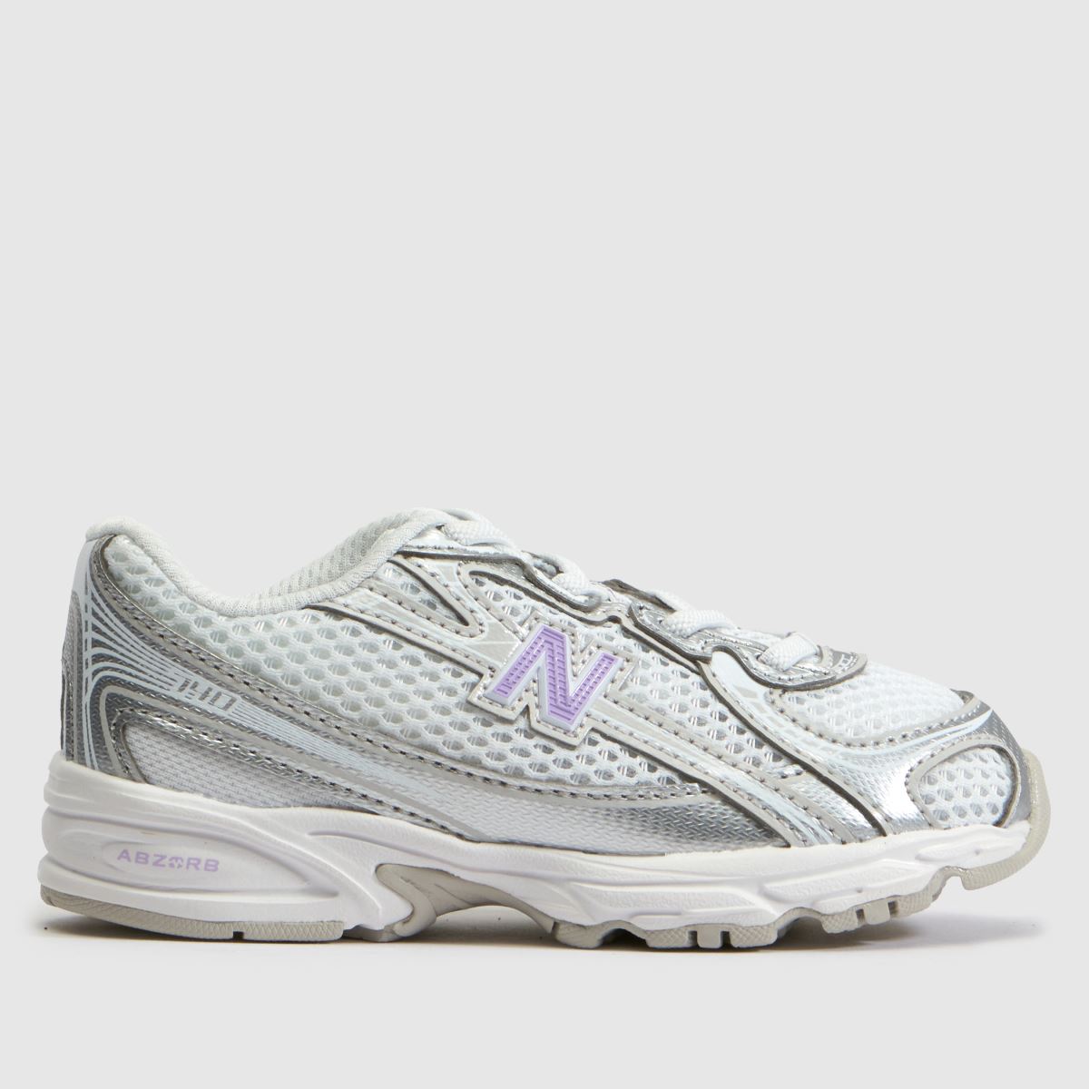 New Balance 740 Toddler in White & Purple New Balance 740