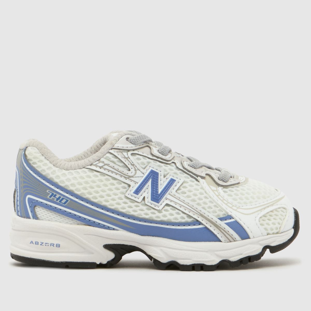 New Balance White & Blue 740 Toddler Trainers