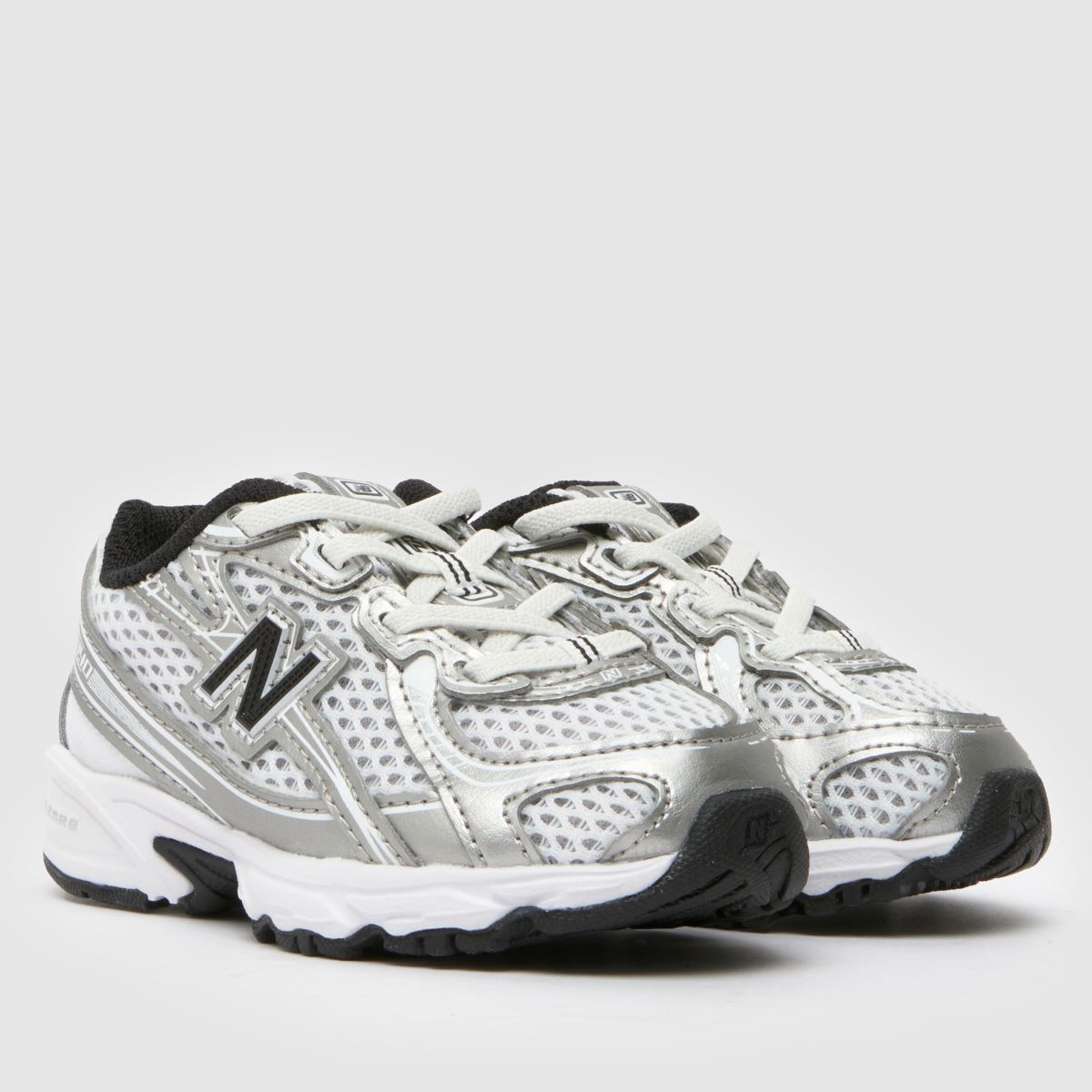 Kids Toddler Black Silver New Balance Nb 740 Trainers schuh