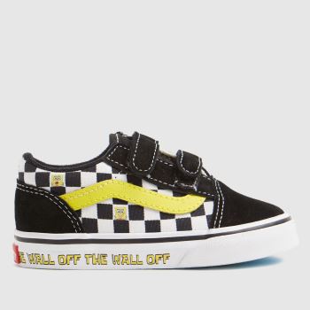 Vans black & white spongebob old skool trainers toddler Vans black & white spongebob old skool trainers toddler