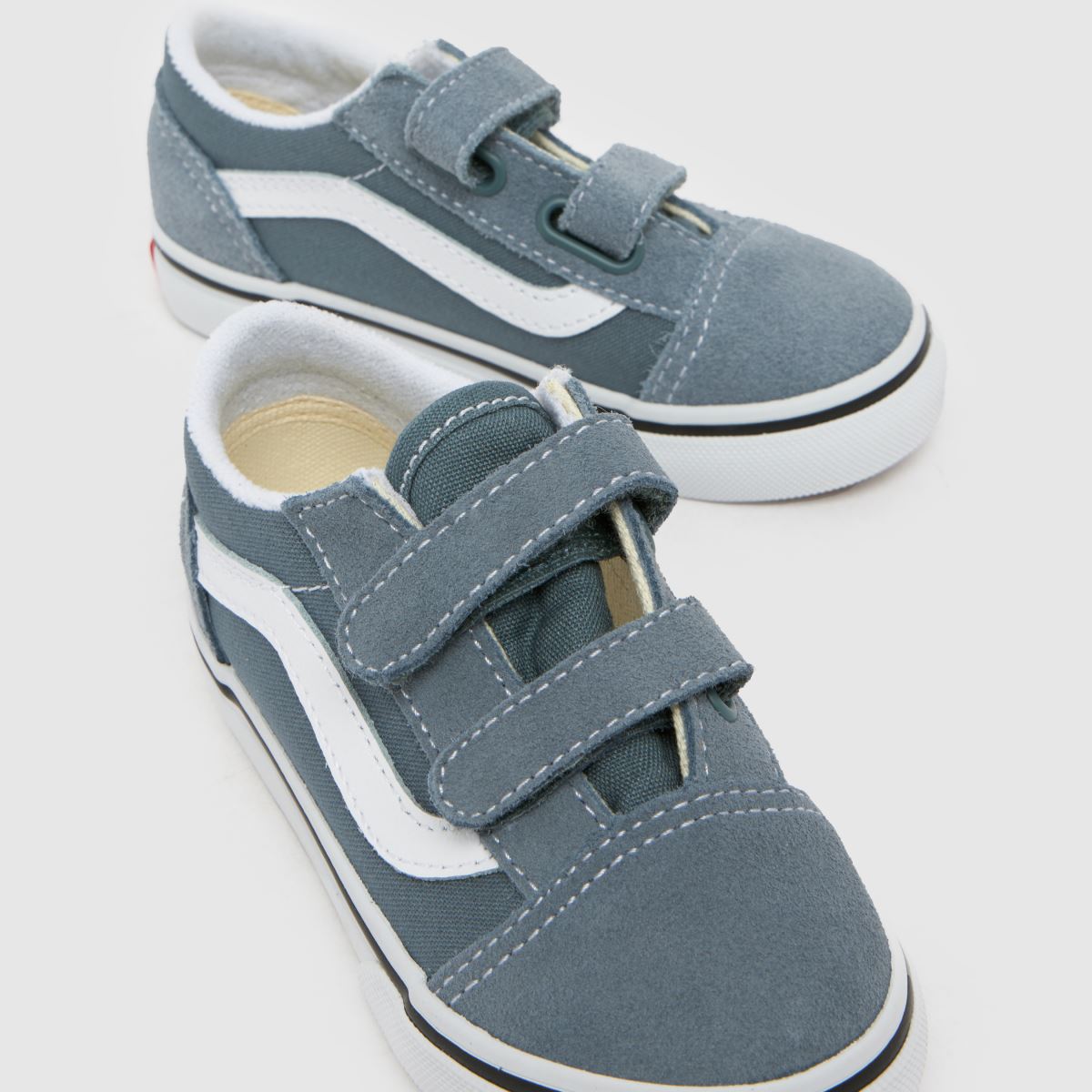 Vans Old Skool V Toddler in Grey Vans Old Skool V 4