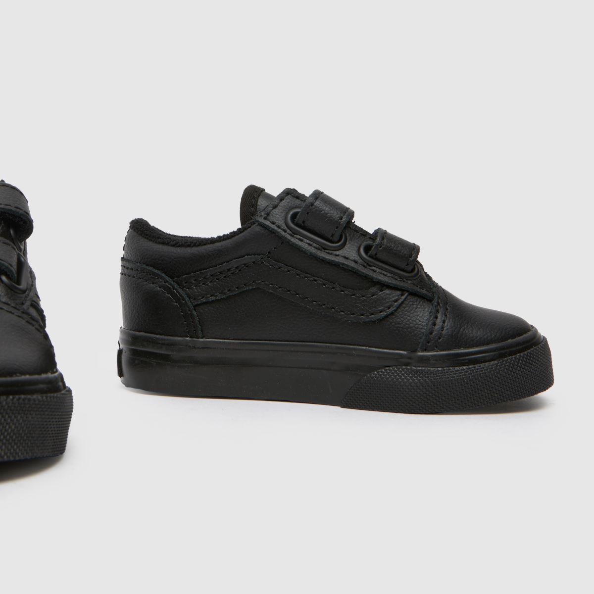 Kids Toddler Black Vans Old Skool V Trainers schuh