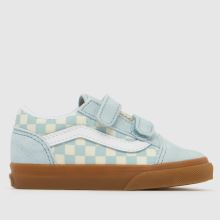 Vans Old Skool V Toddler in Pale Blue Multi Vans Old Skool V,1 of 4