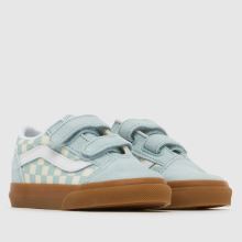 Vans Old Skool V Toddler in Pale Blue Multi Vans Old Skool V,4 of 4