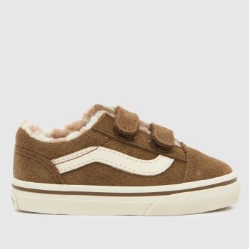 Vans Brown Old Skool V Cozy Toddler