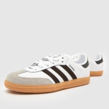 adidas Samba OG Junior in White & Brown adidas Samba OG,4 of 4