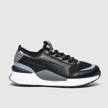 puma black & grey rs-0 smart trainers junior puma black & grey rs-0 smart trainers junior