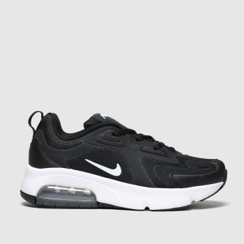 nike black & white air max 200 trainers junior nike black & white air max 200 trainers junior