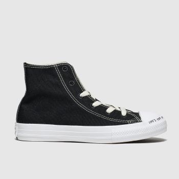Converse black & white chuck taylor all star renew hi trainers junior Converse black & white chuck taylor all star renew hi trainers junior