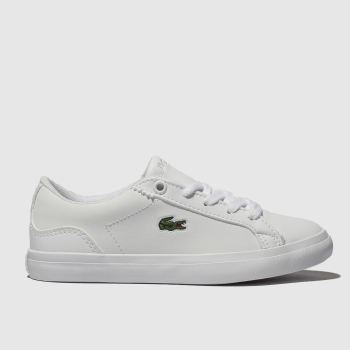 lacoste white lerond trainers junior lacoste white lerond trainers junior