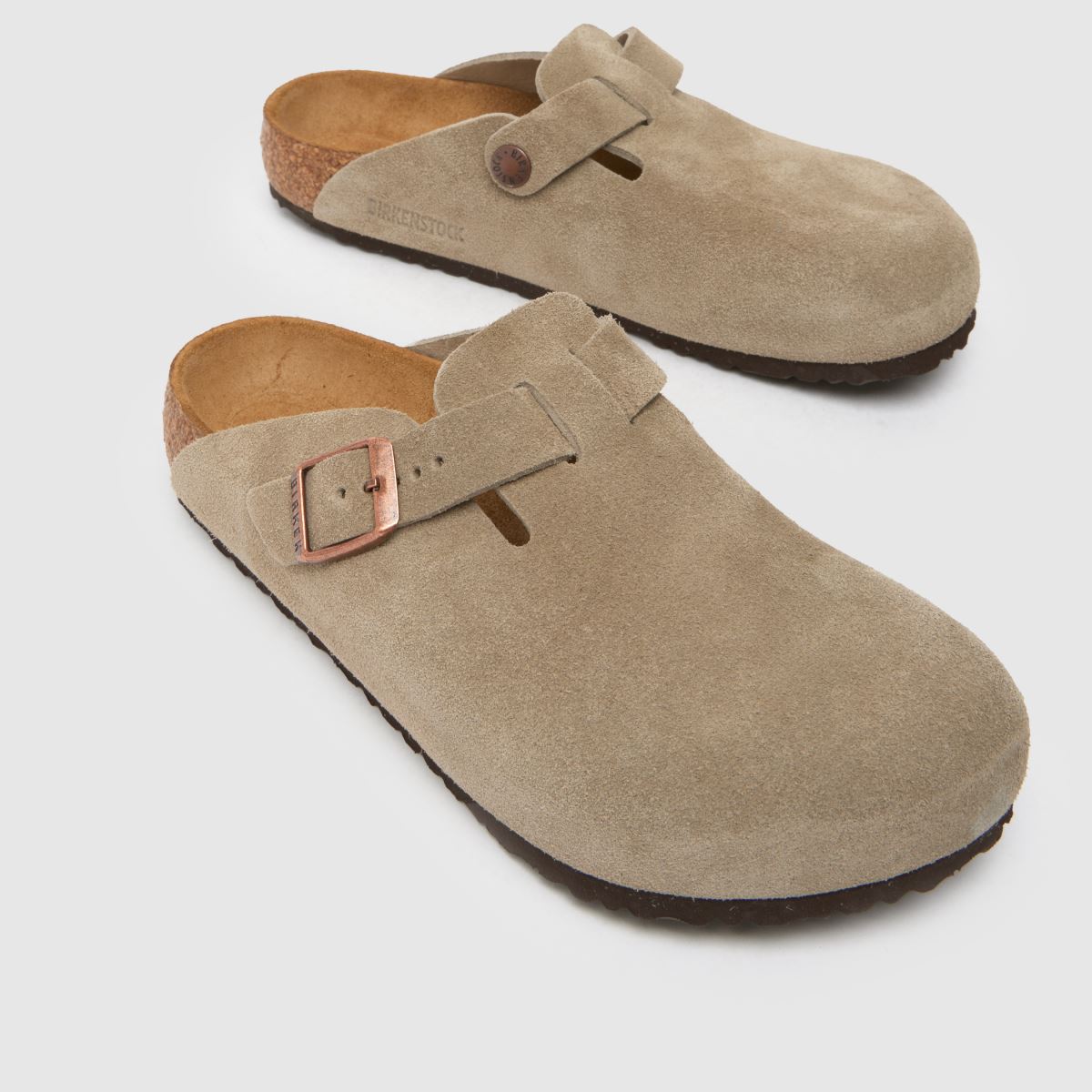 BIRKENSTOCK Taupe Boston Clog Junior Sandals