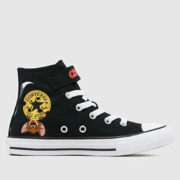 Converse Black Multi x Tom and Jerry All Star Hi 1v Junior