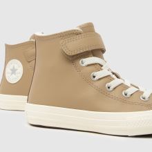 Converse All Star Hi 1V Junior in Beige Converse All Star Hi 1V,3 of 4