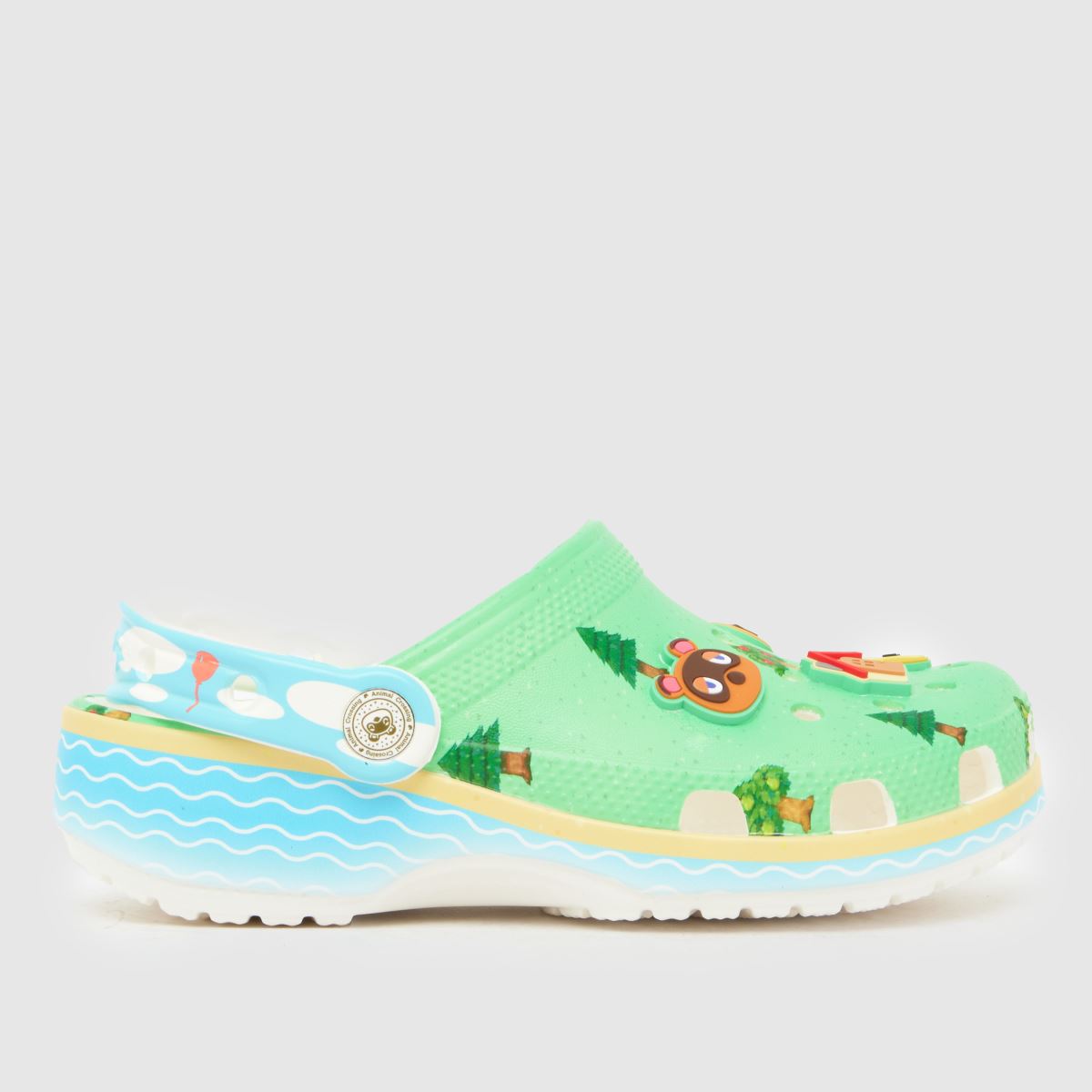 Crocs Light Green Classic Animal Crossing Clog Junior Sandals