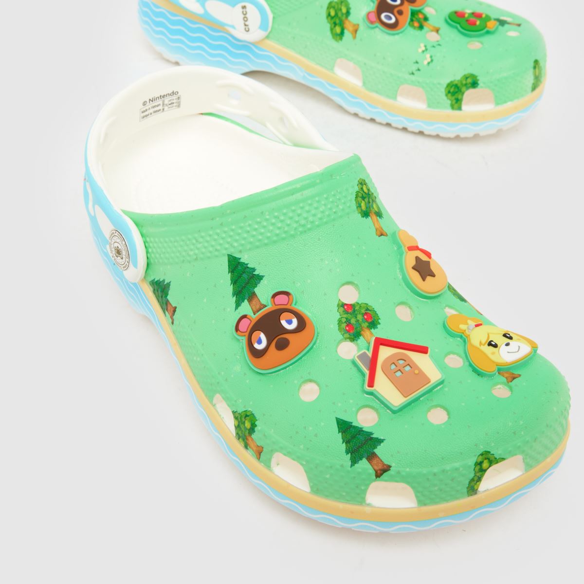 Crocs Classic Animal Crossing Clog Junior in Light Green Crocs Classic Animal Crossing Clog 4