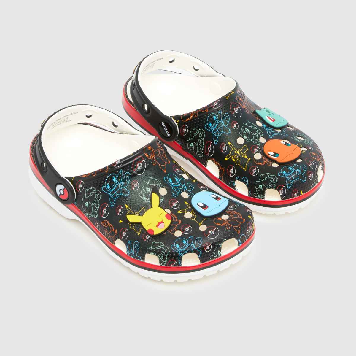 Crocs X Pokemon Clog Junior in Black Multi Crocs X Pokemon Clog 4