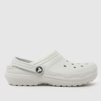 Crocs Grey Classic Lined Clog Junior