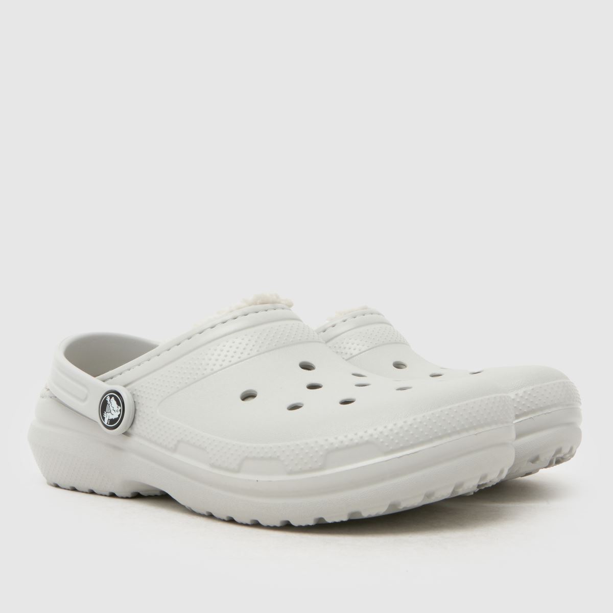 Crocs Classic Lined Clog Junior in Grey Crocs Classic Lined Clog 1