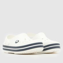 Crocs Crocband Clog Junior in White & Navy Crocs Crocband Clog,2 of 4
