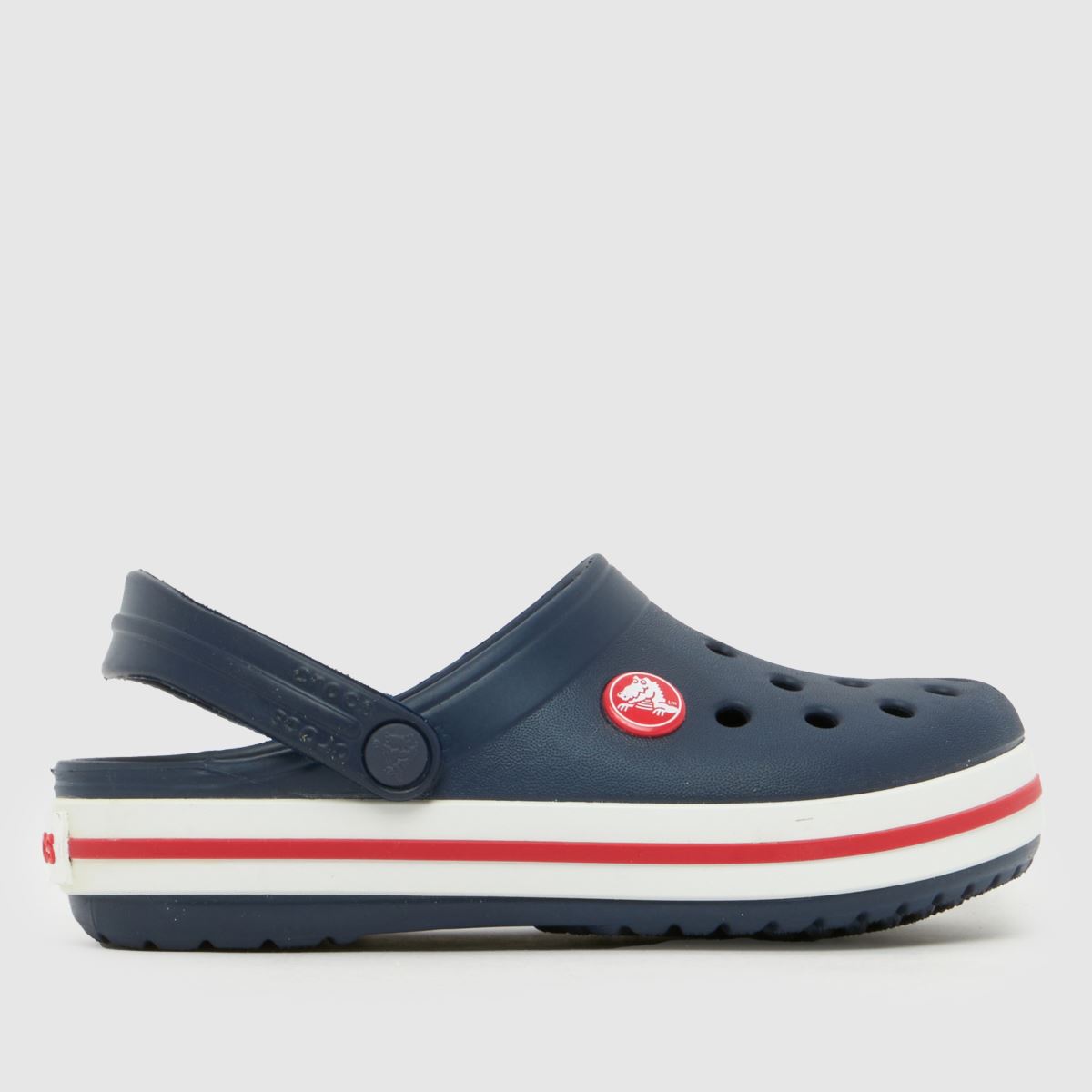Crocs Navy & Red Crocband Clog Junior Sandals
