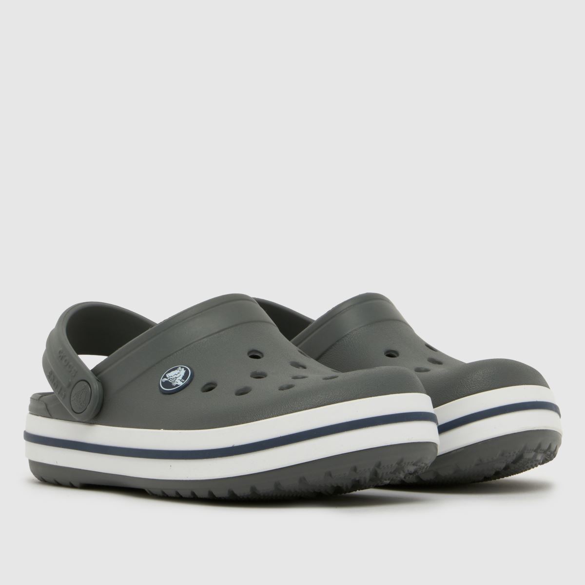 Crocs Crocband Clog Junior in Grey & Navy Crocs Crocband Clog 1