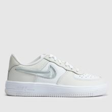 Nike Force 1 Low EasyOn Junior in White & grey Nike Force 1 Low EasyOn,1 of 4