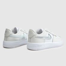 Nike Force 1 Low EasyOn Junior in White & grey Nike Force 1 Low EasyOn,3 of 4