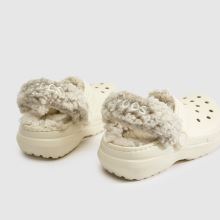 Crocs Classic Fleece Lined Clog Junior in Stone Multi Crocs Classic Fleece Lined Clog,3 of 4
