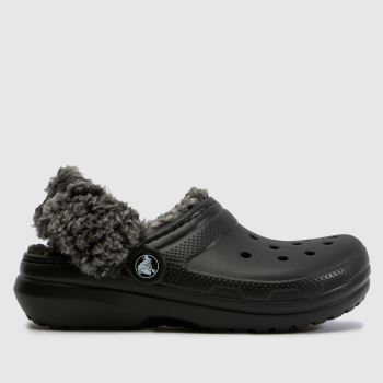 Crocs Black Classic Lined Clog Junior