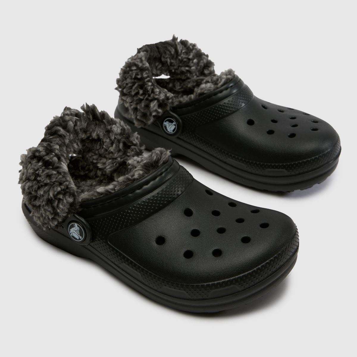 Crocs Classic Lined Clog Junior in Black Crocs Classic Lined Clog 4