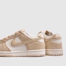 Nike Dunk Low Junior in White & Beige Nike Dunk Low,4 of 4