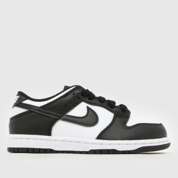 Nike White & Black Dunk Low Junior