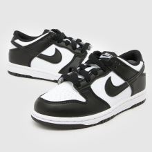 Nike Dunk Low Junior in White & Black Nike Dunk Low,4 of 4
