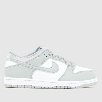 Nike White & grey Dunk Low Junior