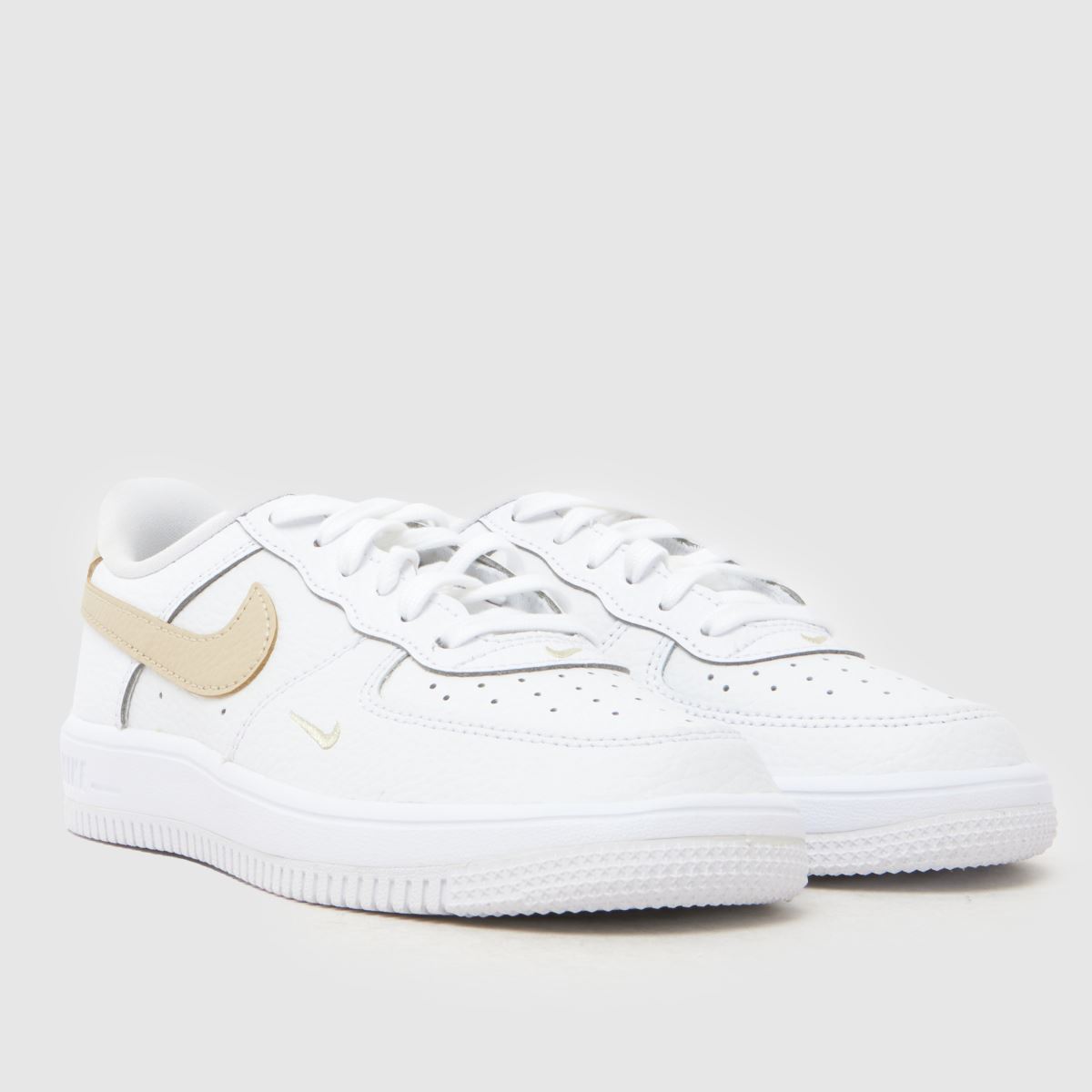 Nike Force 1 Low Junior in White & Beige Nike Force 1 Low 1