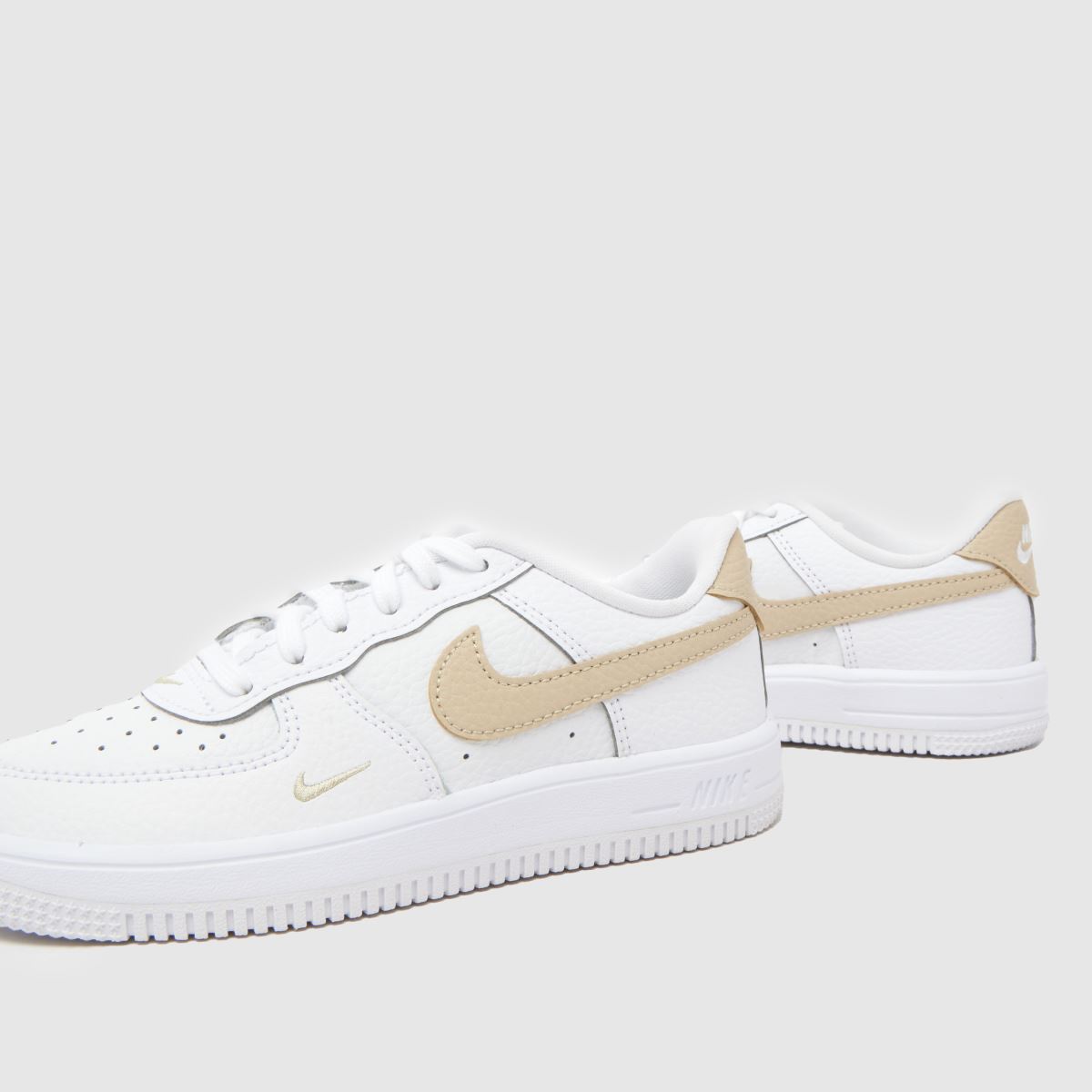 Nike Force 1 Low Junior in White & Beige Nike Force 1 Low 7