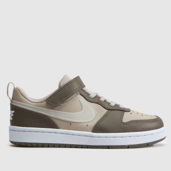 Nike Beige Multi Court Borough Low Junior