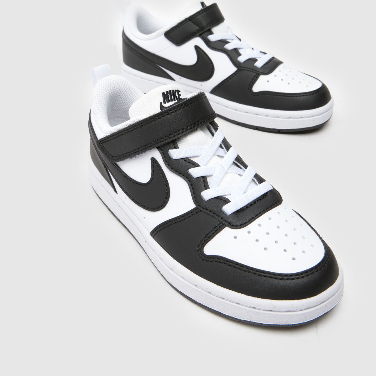 Kinder Nike Weiß-schwarz Court Borough Low Sneaker Nike Court Borough Low 4