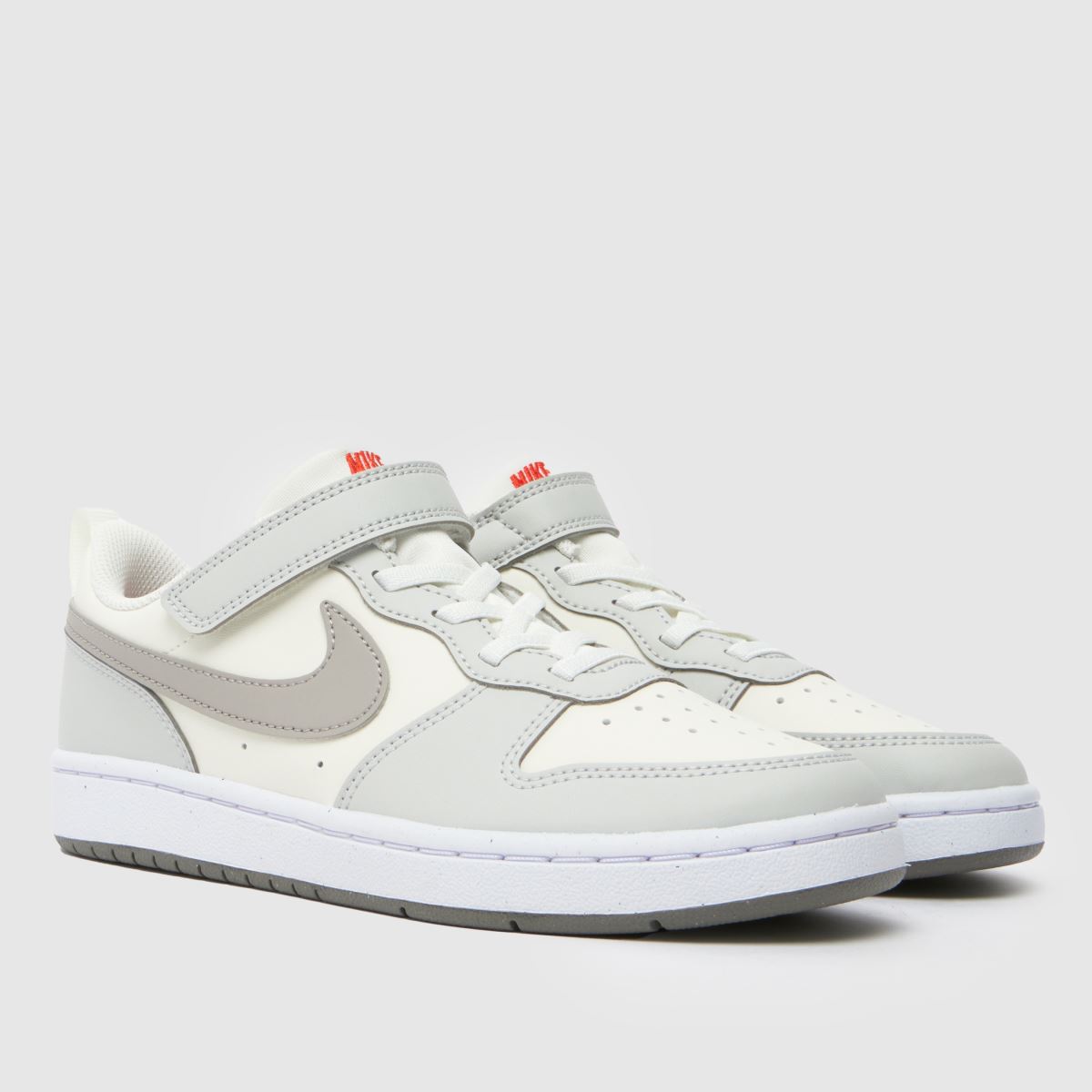Nike Court Borough Low Junior in Stone Multi Nike Court Borough Low 1