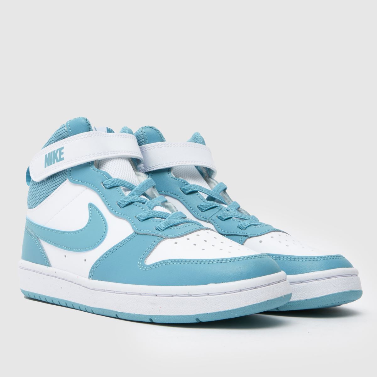 Blue Nike Court Borough Adulte Nike Court Borough Mid White Blue