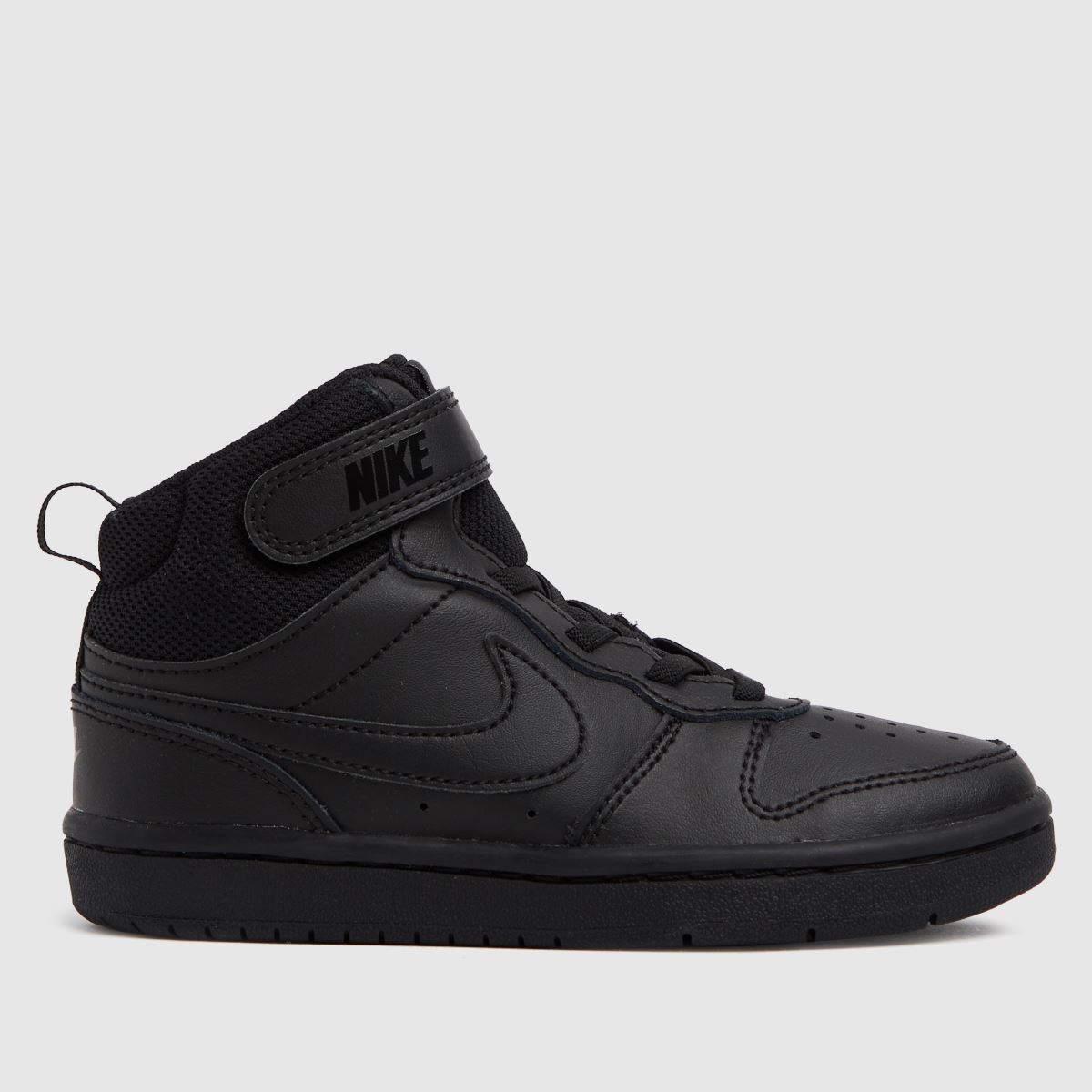 Kids Unisex Black Nike Court Borough Mid 2 Trainers Schuh