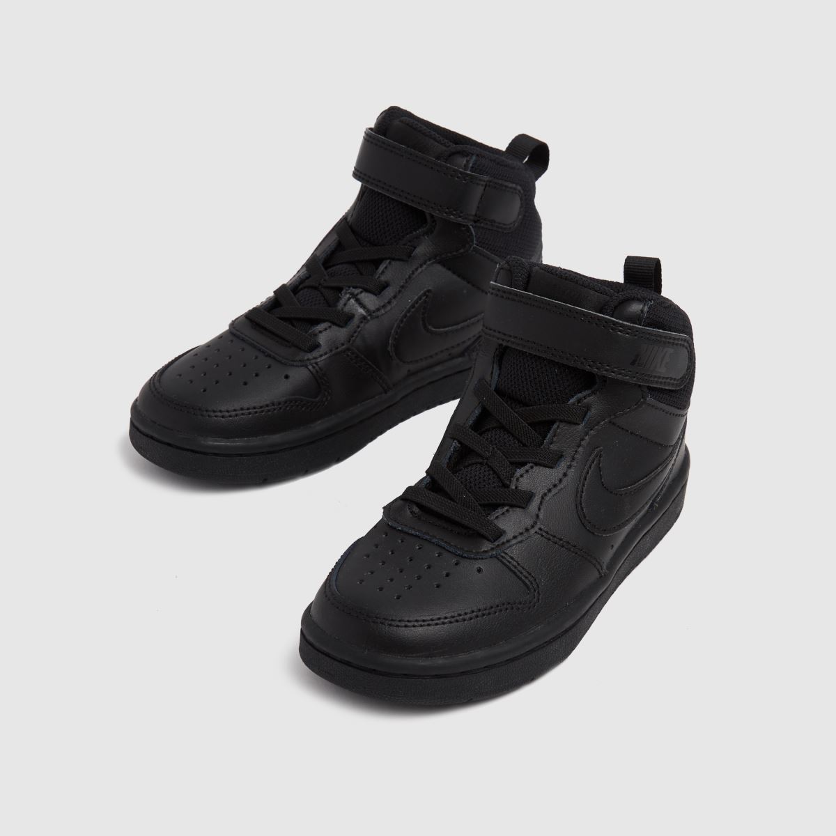 Kids Unisex Black Nike Court Borough Mid 2 Trainers Schuh