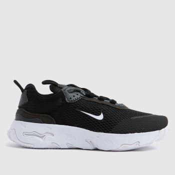 Nike black & grey react live trainers junior Nike black & grey react live trainers junior