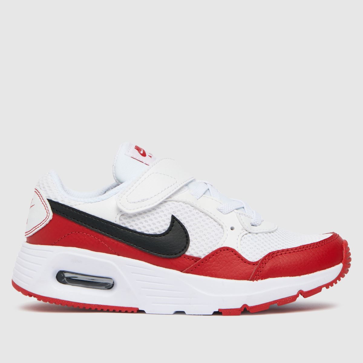 white red nike trainers