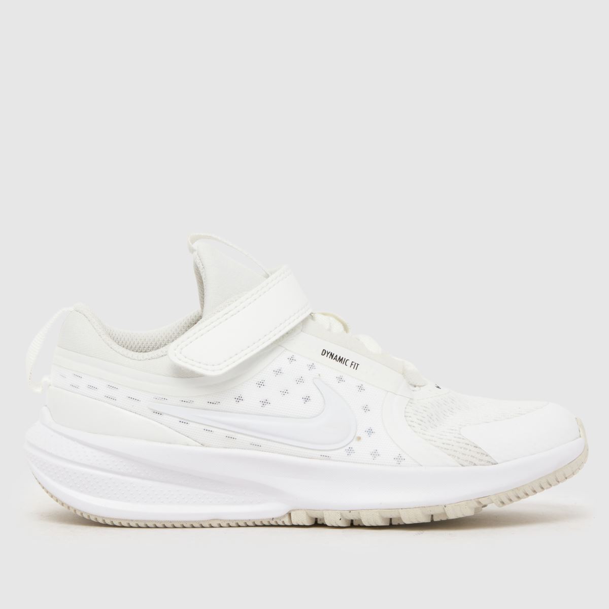 Nike Little Kids Star Runner 5 Running Trainers, Summit White/White-Black, Size 2 Older