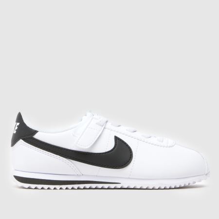 Kids Junior White \u0026 Black Nike Court Borough Low Recraft Trainers | schuh